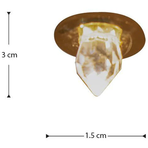 CRISTAL STARLED COMPONENTE 12MM DORADO - Imagen 3